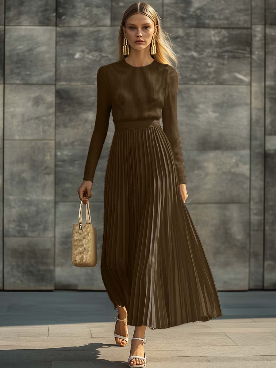 Charlotte | Robe décontractée en satin tricoté