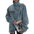 SARAH™ - Veste asymétrique boutonnée tendance style urbain