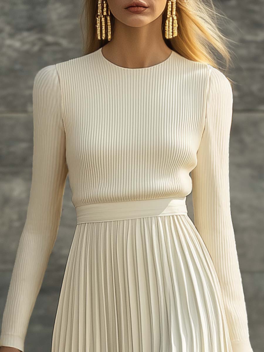 Charlotte | Robe décontractée en satin tricoté