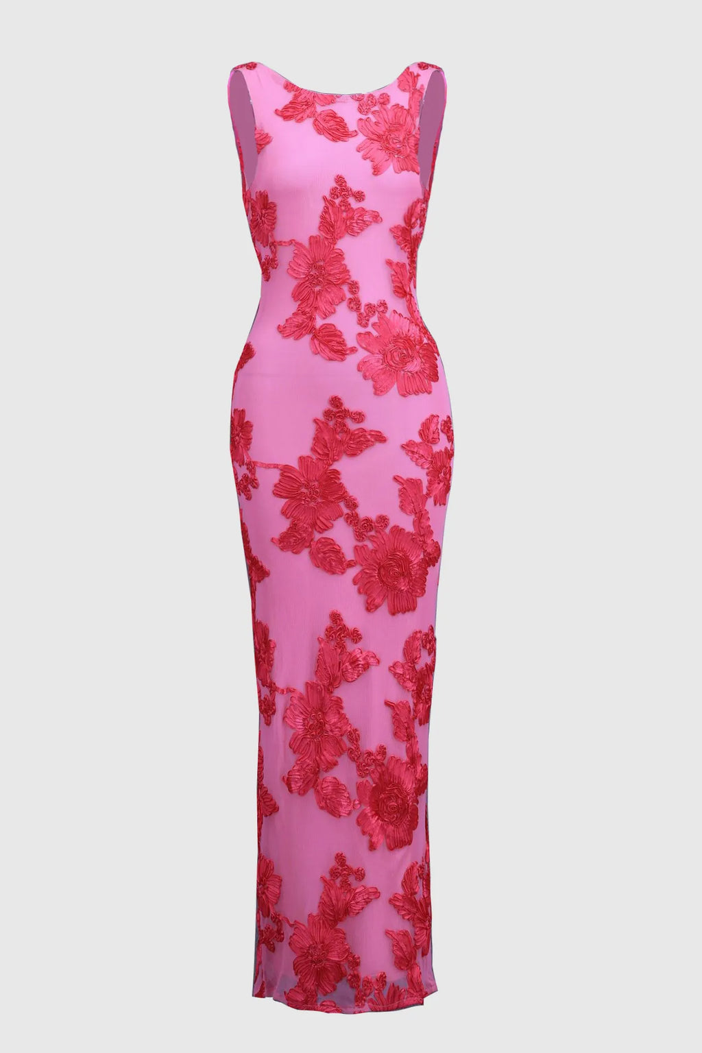 Calliope | Floral tulle maxi dress