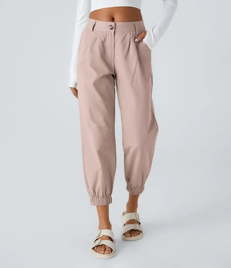 Marianne | Katoenen Broek avec Knopen, Rits et Praktische Zakken