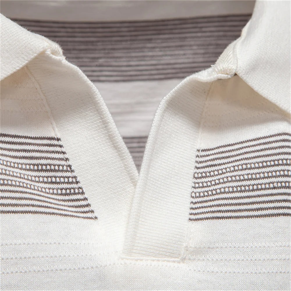 Vojta™ | Men's striped polo shirt for summer days