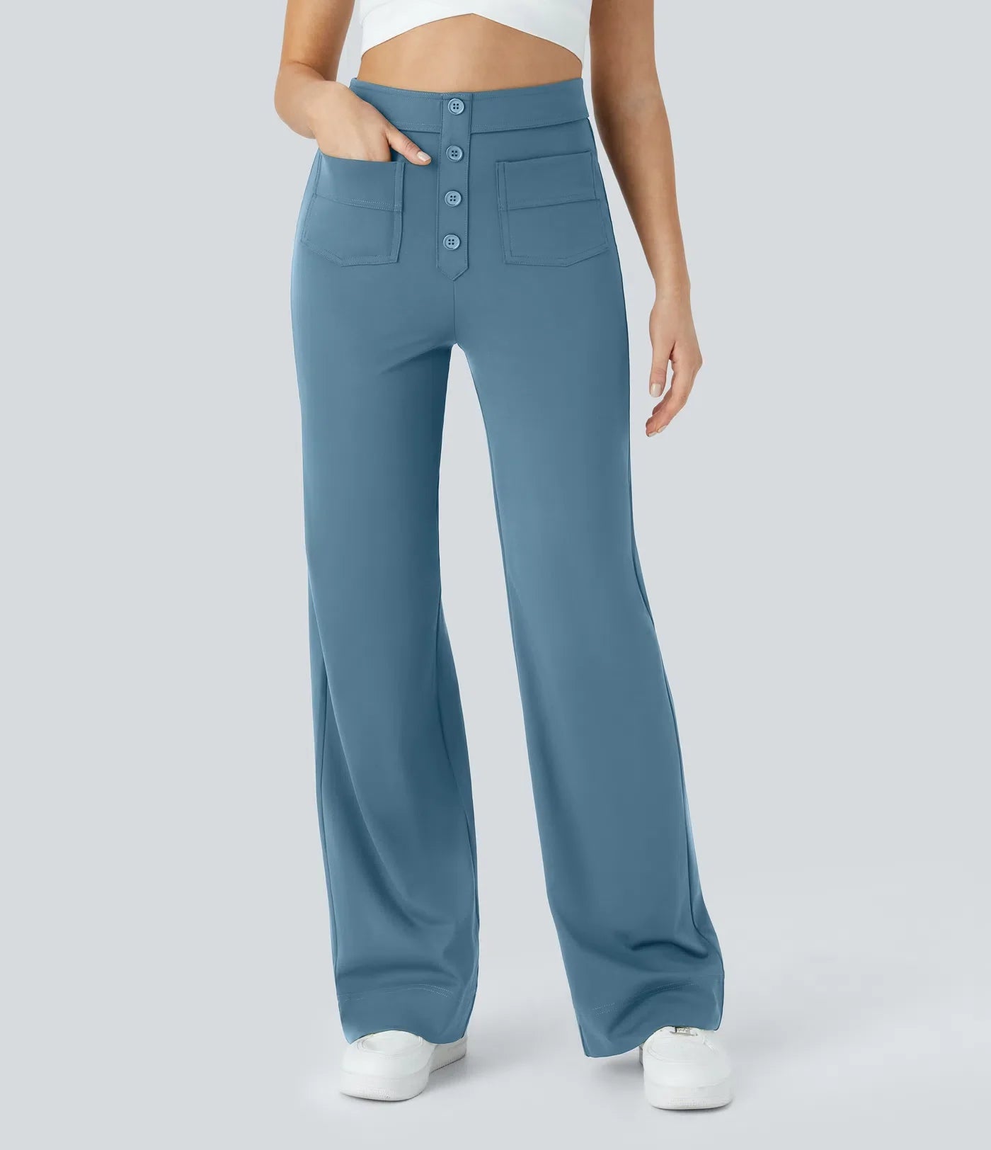 Naomi | Elastische & Comfortabele Broek Met Hoge Taille | 1+1 Gratis