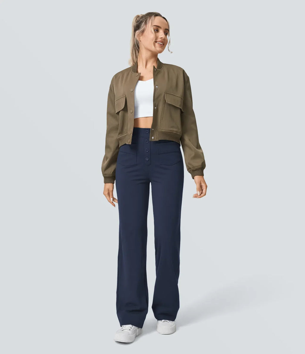 Naomi | Elastische &amp; Comfortabele Broek Met Hoge Taille | 1+1 Free