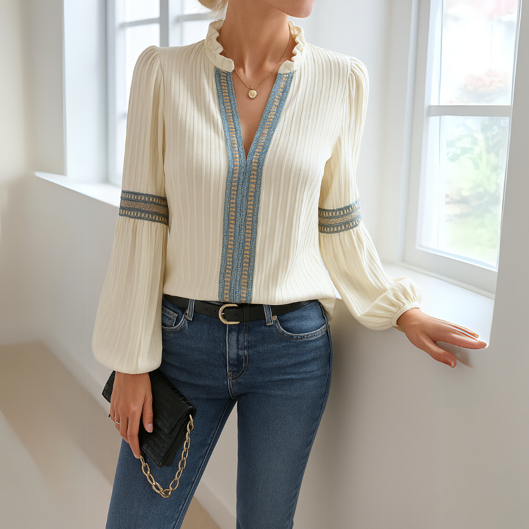 Petra™ | V-neck blouse