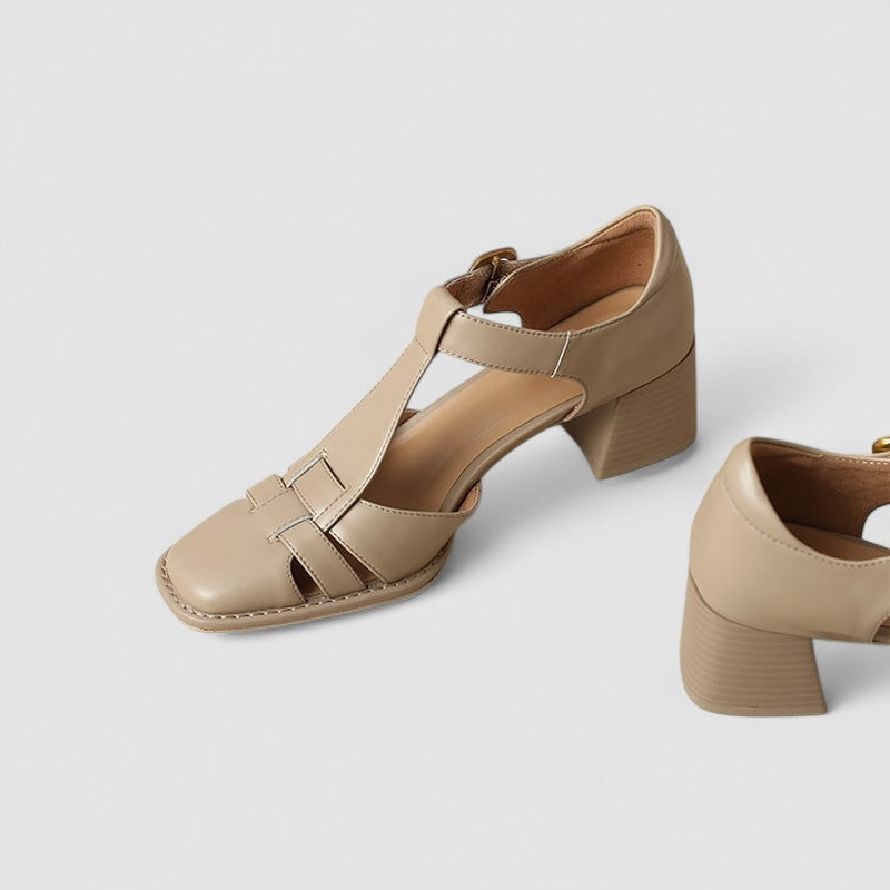 Scarlett™ - Orthopedic T-Strap Block Heels 