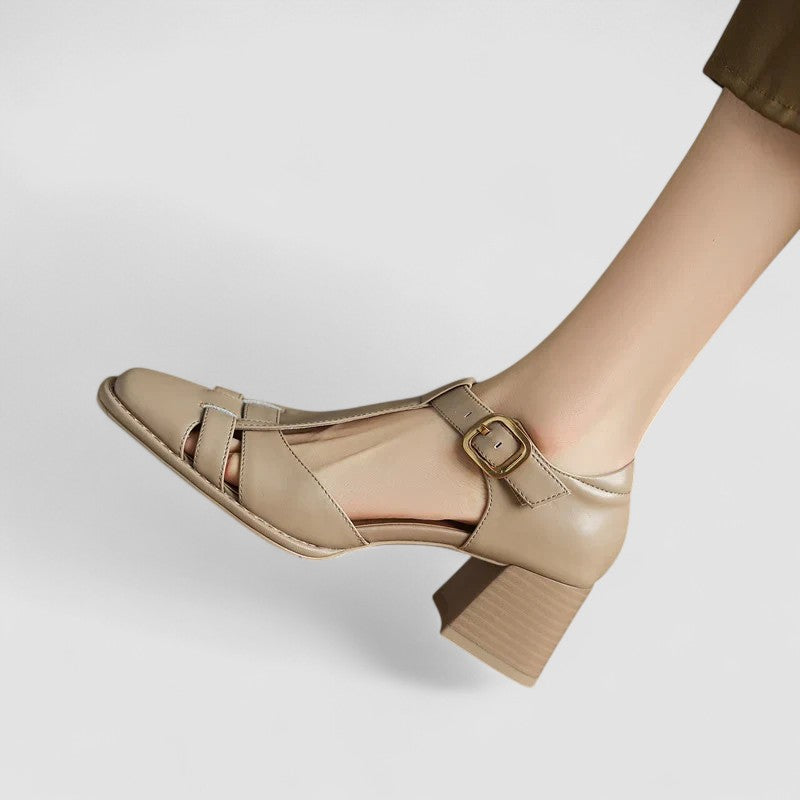 Scarlett™ - Orthopedic T-Strap Block Heels 