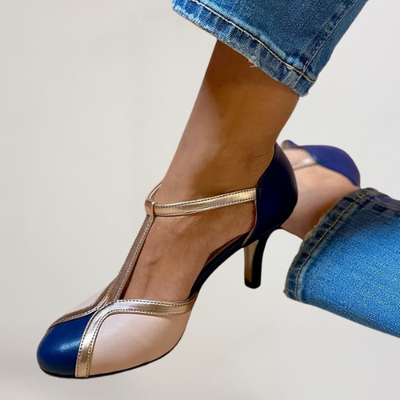 FELICIA™ | Stylové lodičky s T-páskem a kulatou špičkou