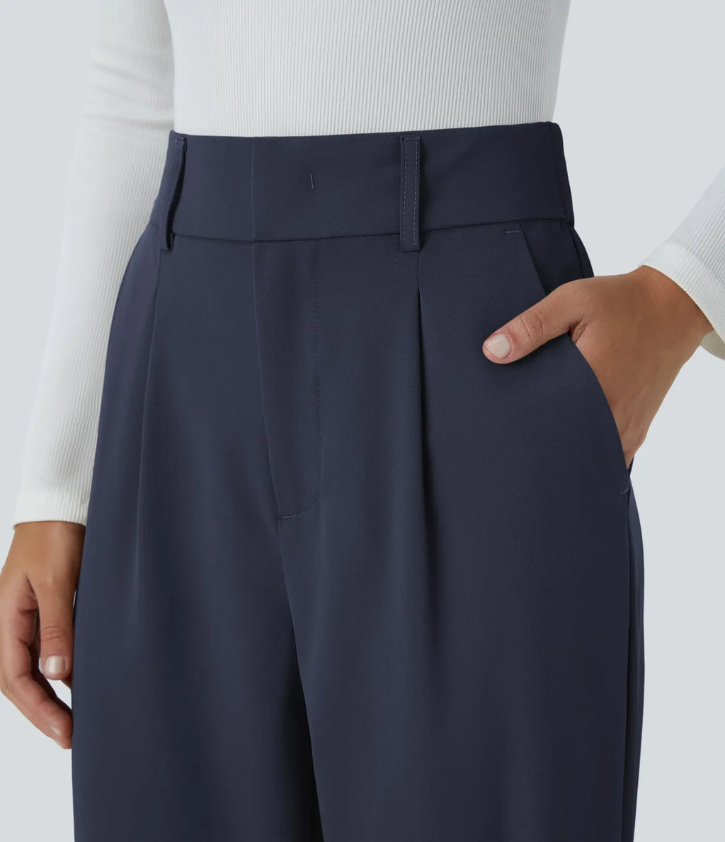 Megan | Comfortabele &amp; Elastische Broek Met Hoge Taille