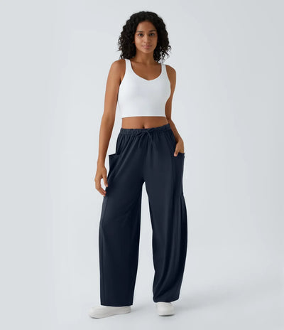 Fiona | Comfortabele & Elastische Luchtige Wijde Broek | 1+1 Gratis