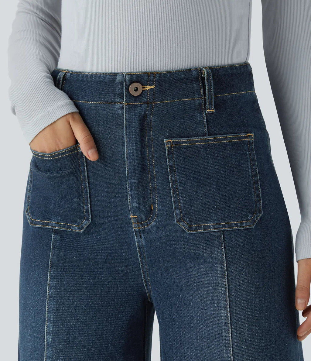 Nicole | Comfortabele &amp; Casual Broek Met Wijde Pijpen