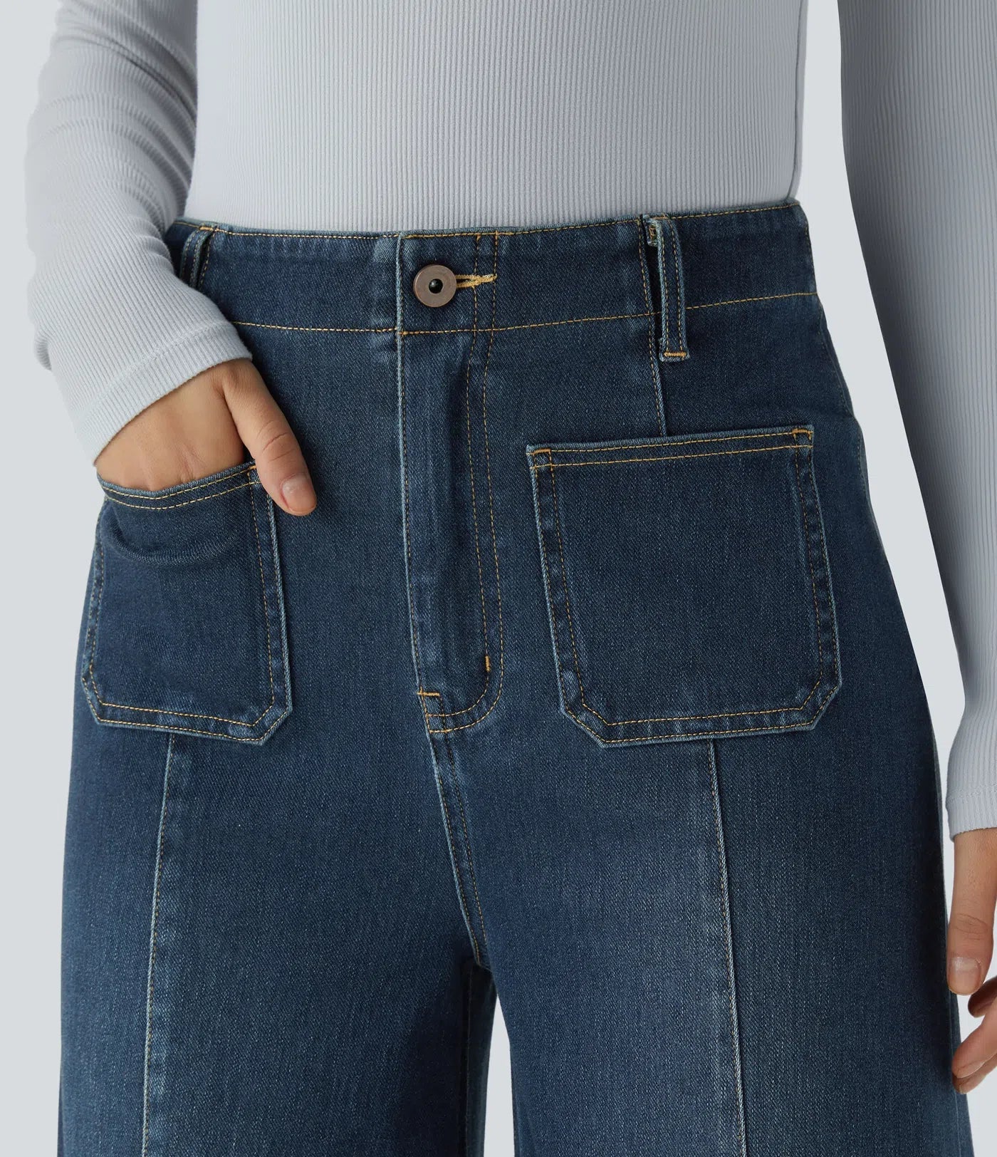 Nicole | Comfortabele &amp; Casual Broek Met Wijde Pijpen