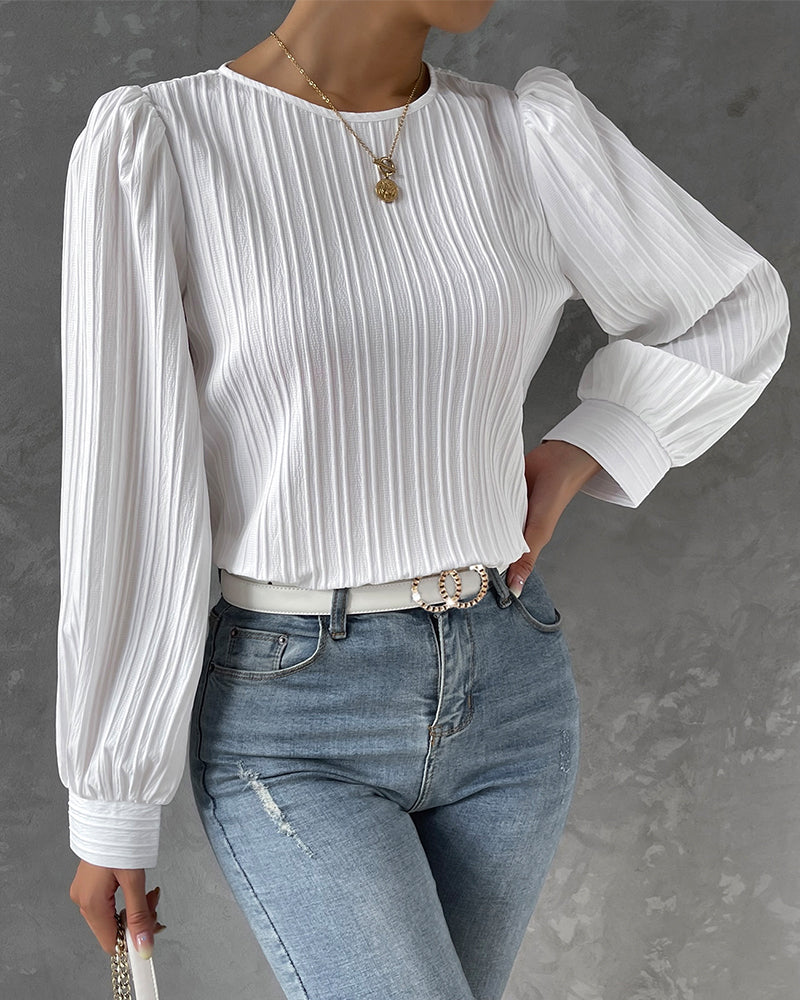Bianca™ | Elegant blouse with balloon sleeves