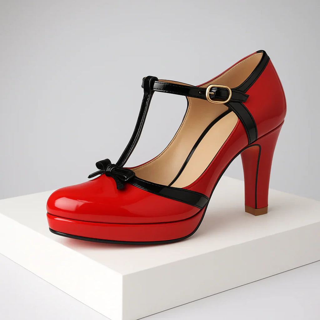 Veronika | Elegant autumn pumps with a bow