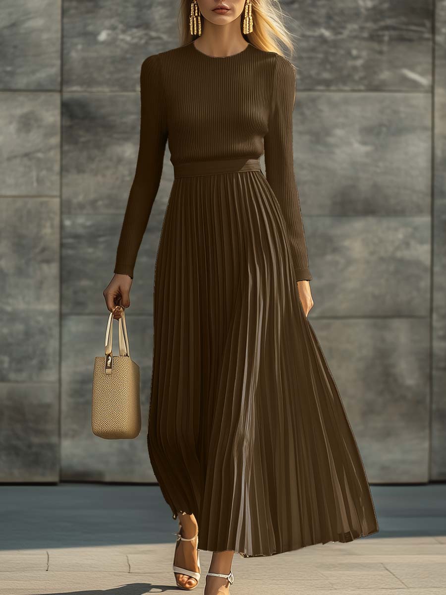 Charlotte | Robe décontractée en satin tricoté