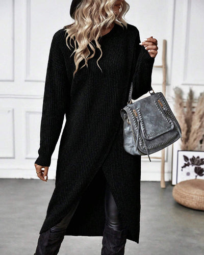 Laluna® | Lange Effen trui-jurk