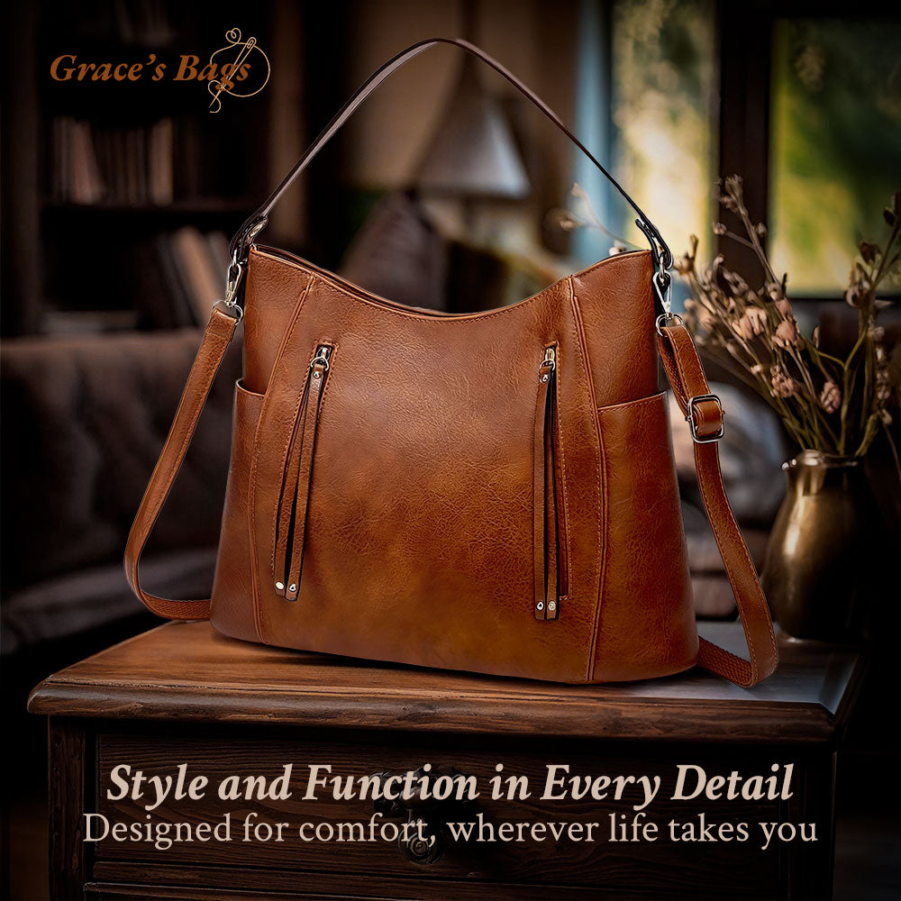 Sac bandoulière en cuir luxueux et élégant
