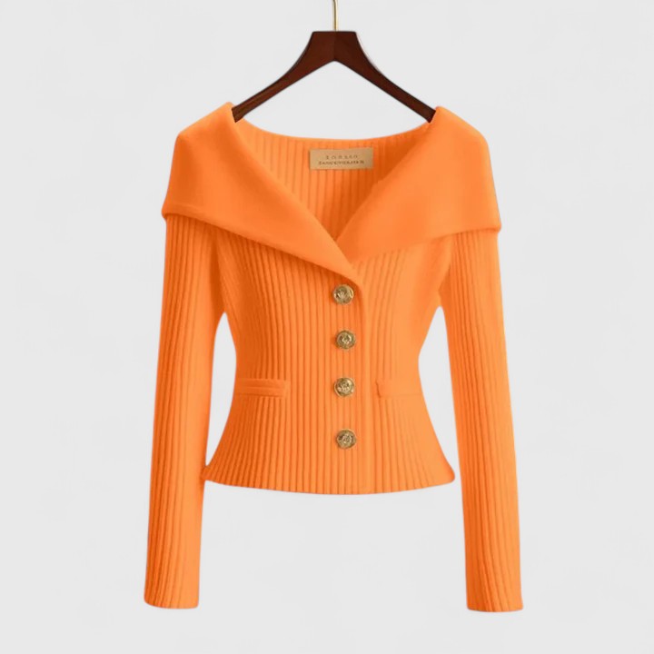 CLAROVA | Elegant sweater with a finely fitted cut