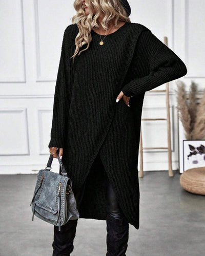 Laluna® | Lange Effen trui-jurk