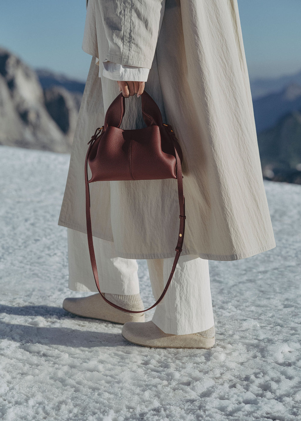 Sac cabas Lior – Mini | Cerise noire
