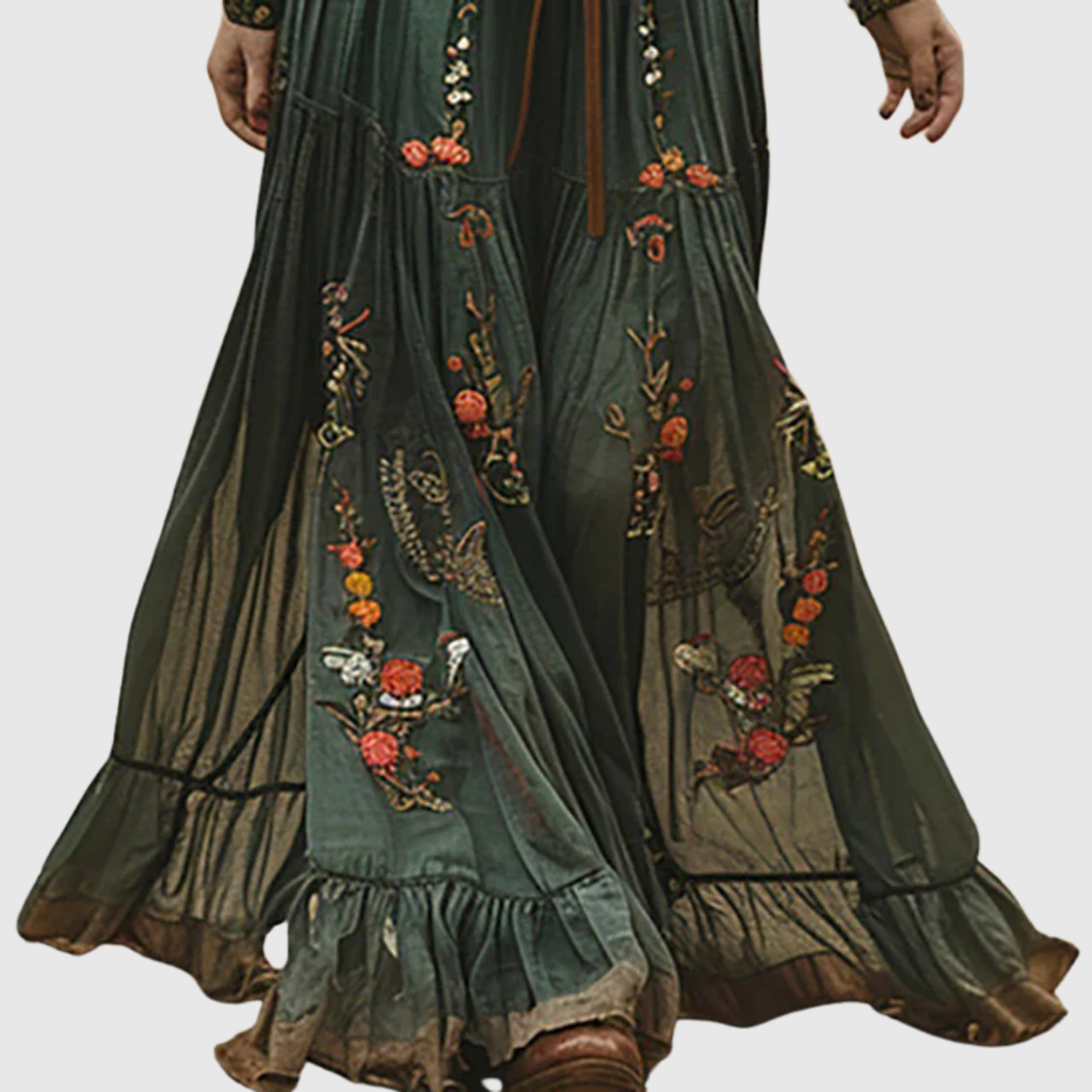 Alina Soleil | Robe maxi bohème romantique