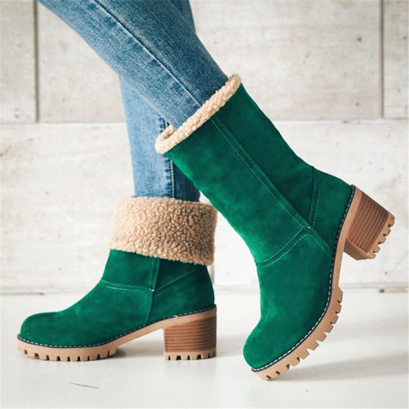Clara™ | Winter ankle boots with heel and warm fur
