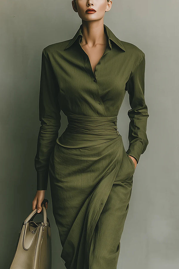 Meliora | Robe longue portefeuille
