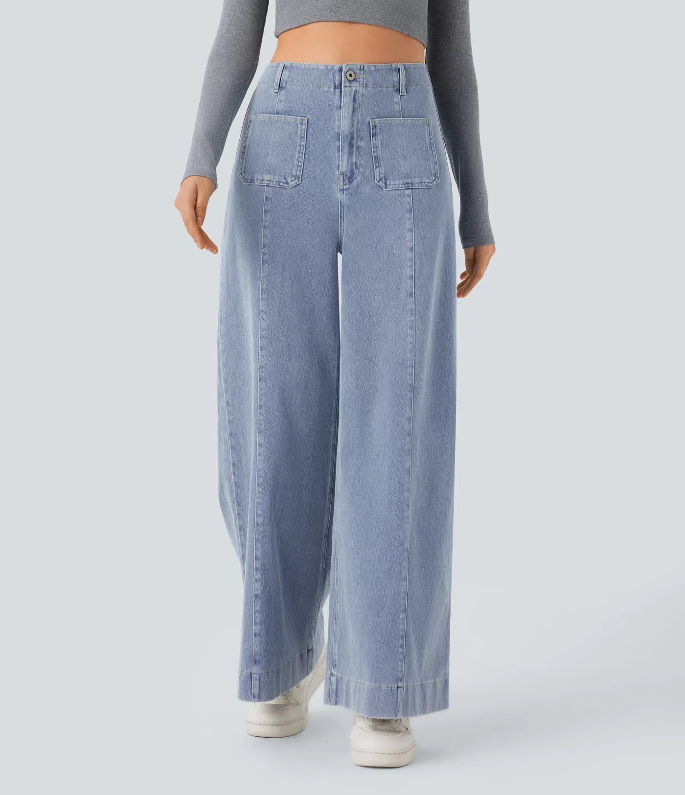 Nicole | Comfortabele &amp; Casual Broek Met Wijde Pijpen