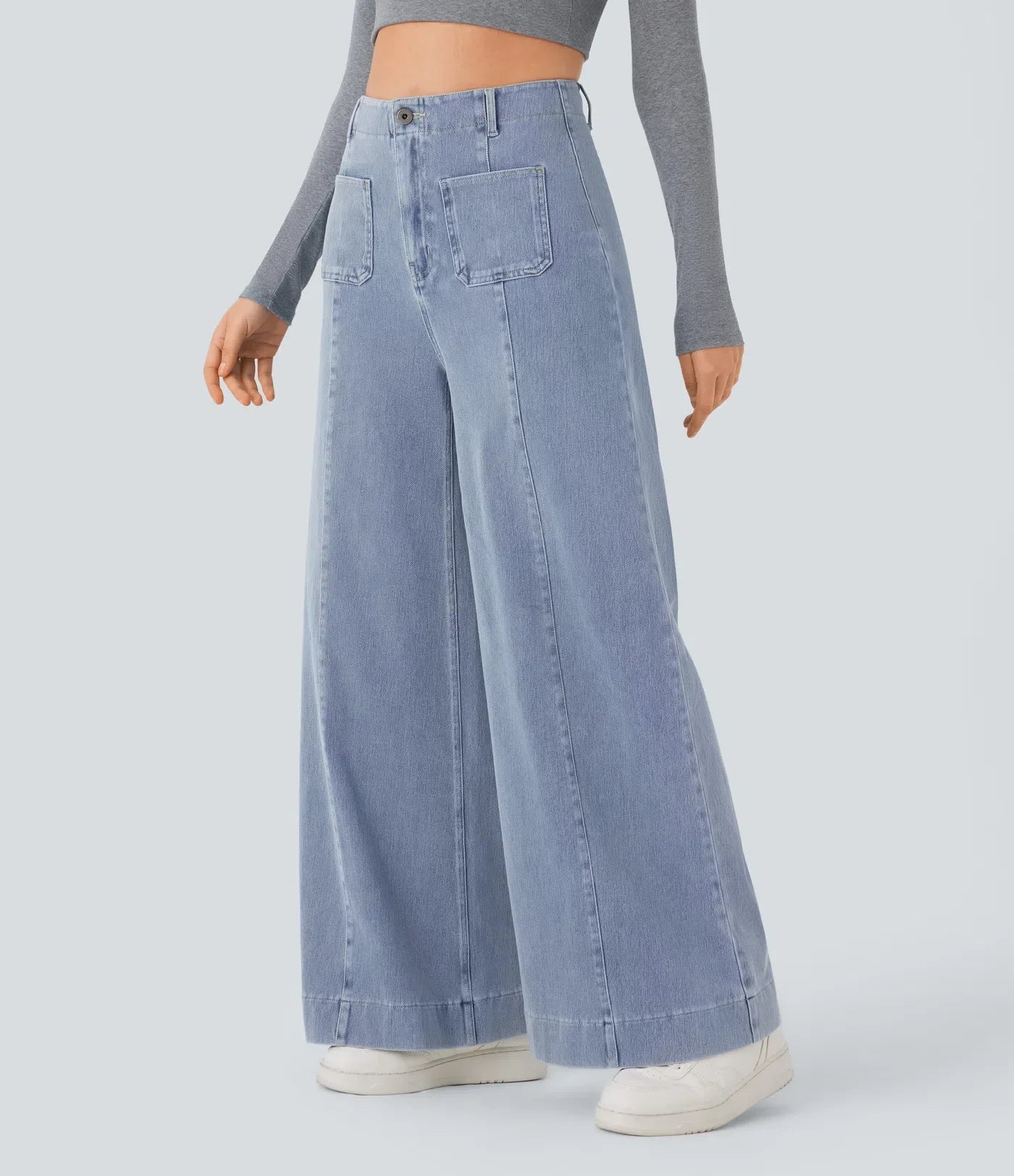 Nicole | Comfortabele &amp; Casual Broek Met Wijde Pijpen