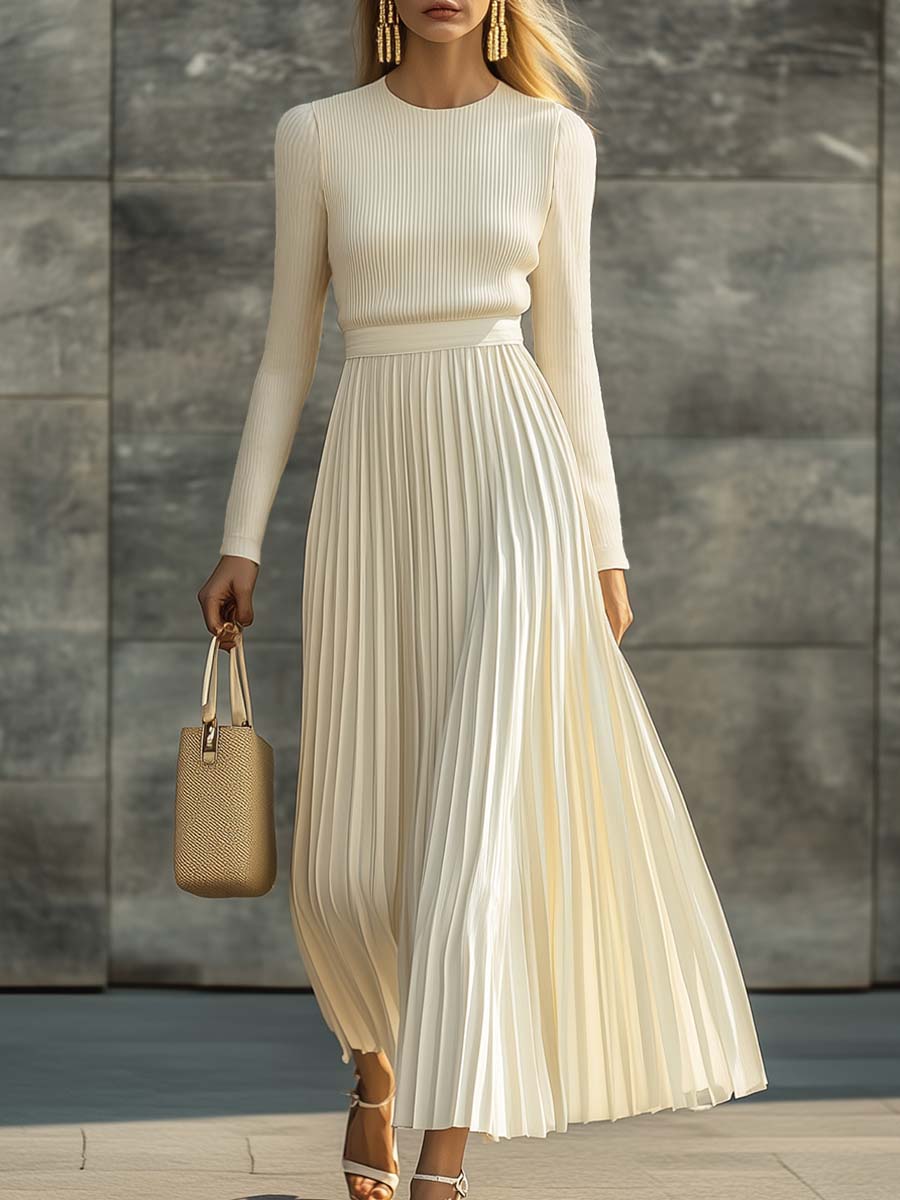 Charlotte | Robe décontractée en satin tricoté
