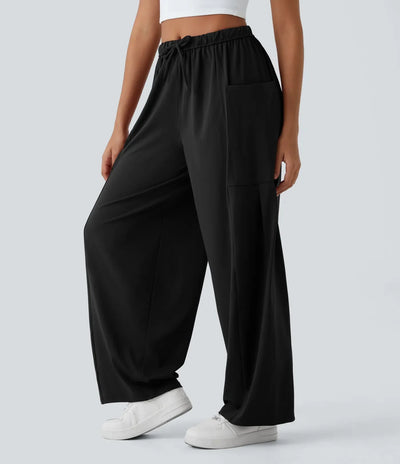 Fiona | Comfortabele & Elastische Luchtige Wijde Broek | 1+1 Gratis