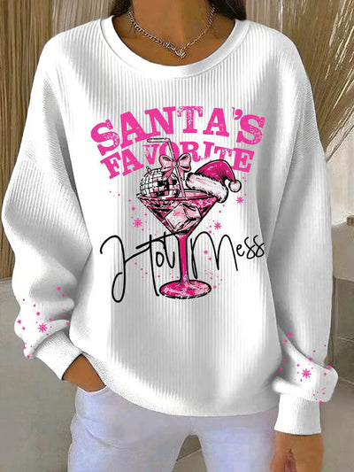 Noa - Kersttrui met feestelijke print