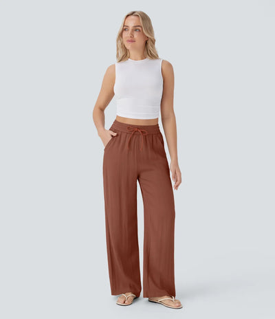 Lisa | Comfortabele & Luchtige Linnen Broek met Elegante Pijpen | 1+1 Gratis