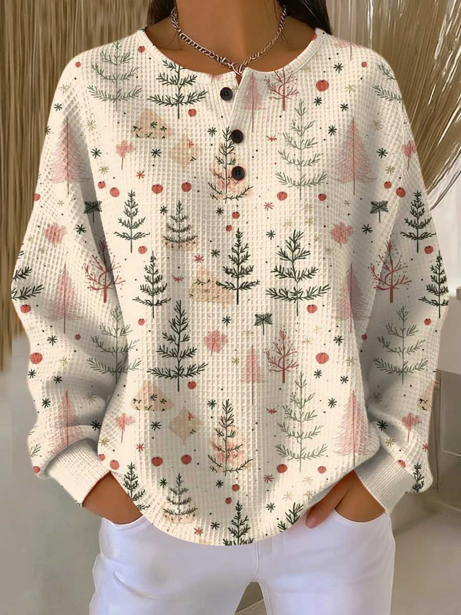 Fiona | Beige Christmas Tree Knit 