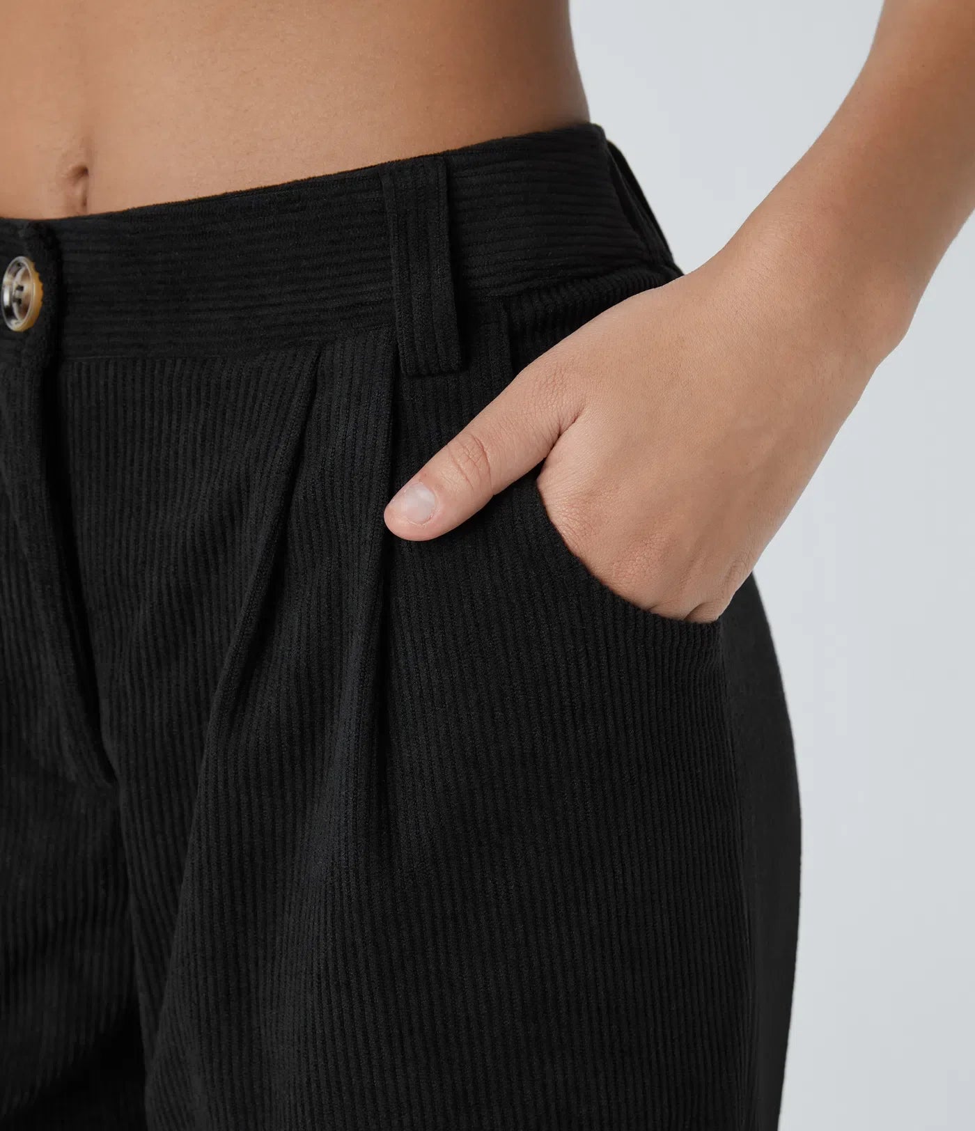 Annette | Comfortabele Broek Met Middelhoge Taille, Ritssluiting Et Zijzakken