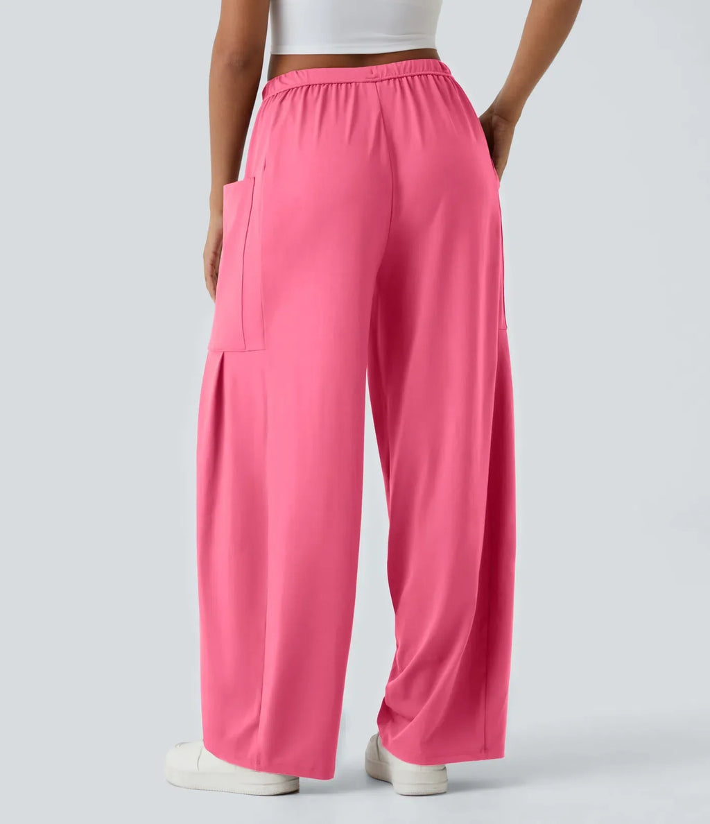 Fiona | Comfortabele &amp; Elastische Luchtige Wijde Broek | 1+1 Free