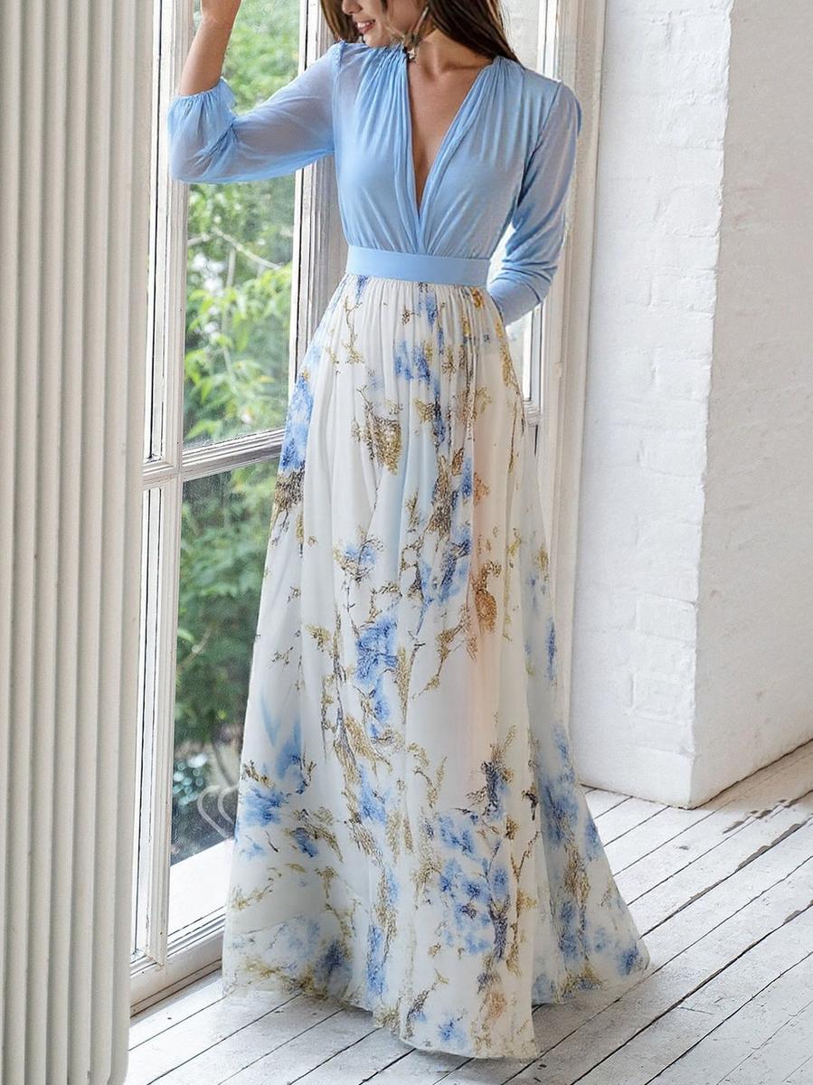 Abigail™ | Robe longue fleurie