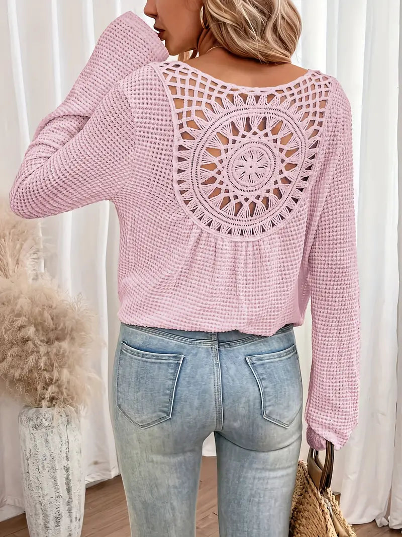Wilma™ – Elegant Ibiza-style V-neck blouse