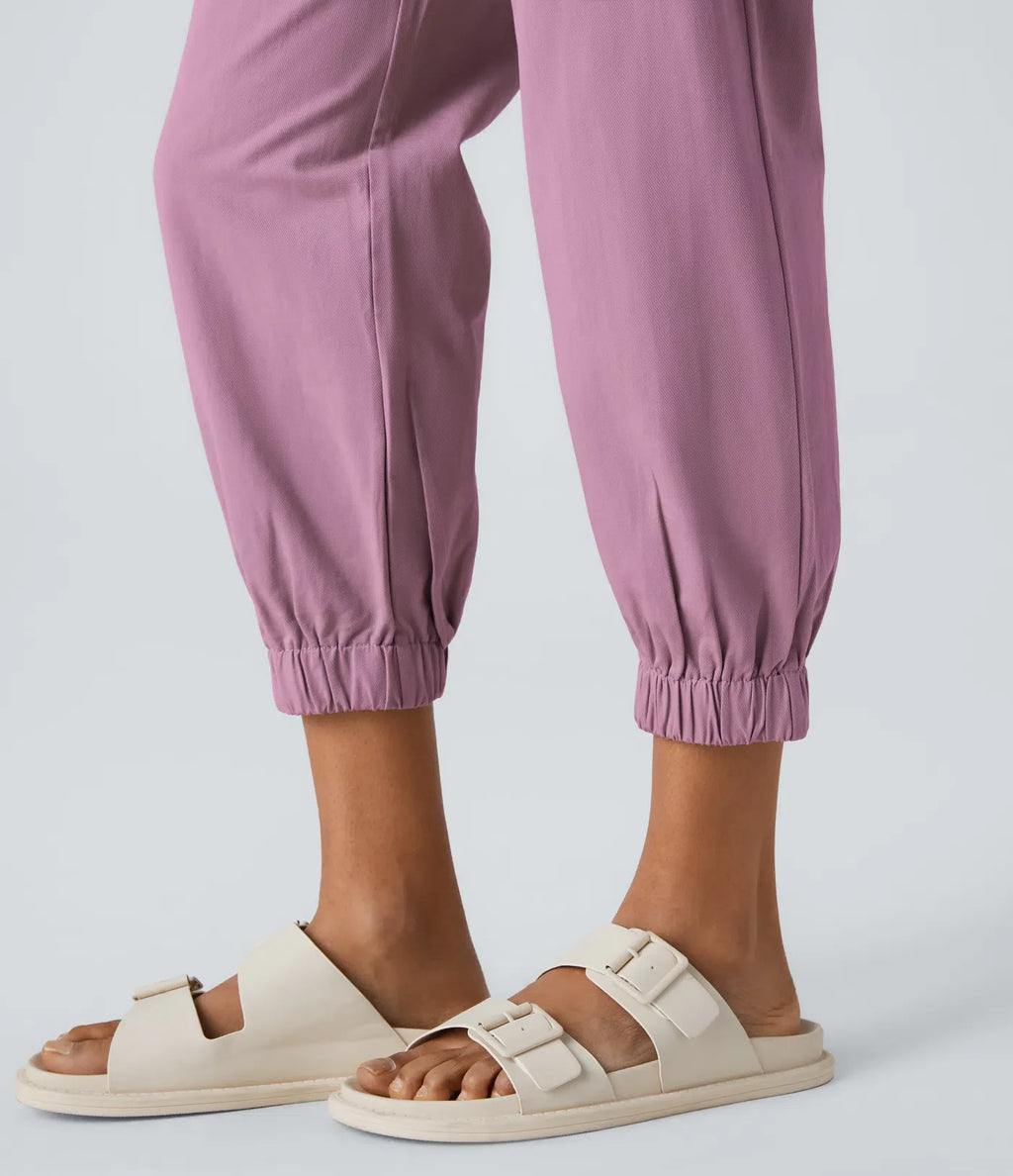 Marianne | Katoenen Broek avec Knopen, Rits et Praktische Zakken