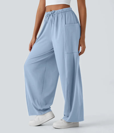 Fiona | Comfortabele & Elastische Luchtige Wijde Broek | 1+1 Gratis