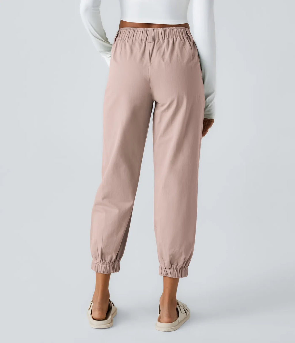 Marianne | Katoenen Broek avec Knopen, Rits et Praktische Zakken