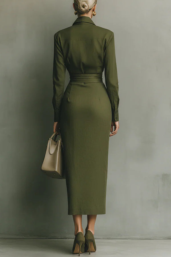 Meliora | Robe longue portefeuille