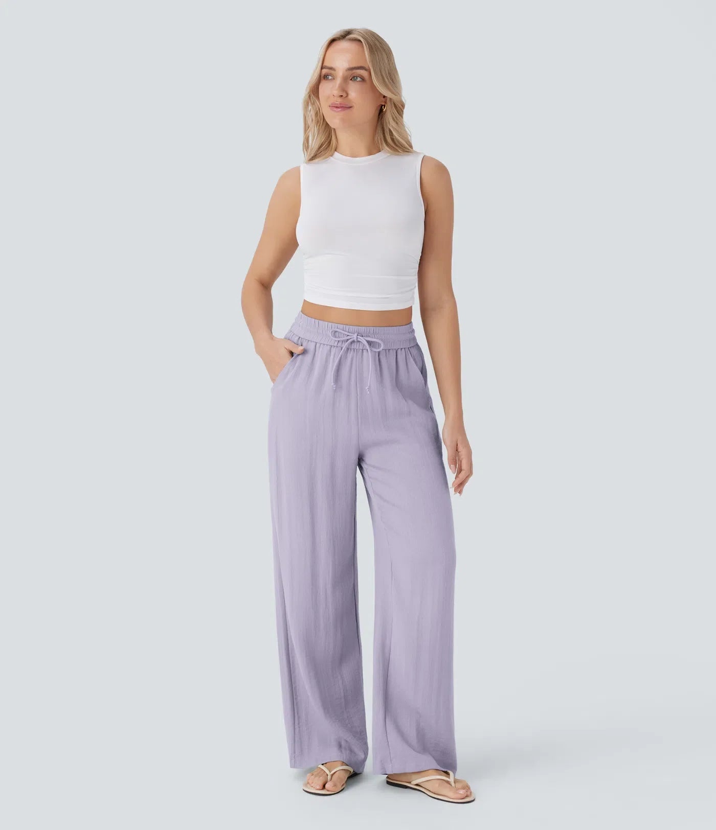 Lisa | Comfortabele &amp; Luchtige Linnen Broek met Elegante Pijpen | 1+1 Free