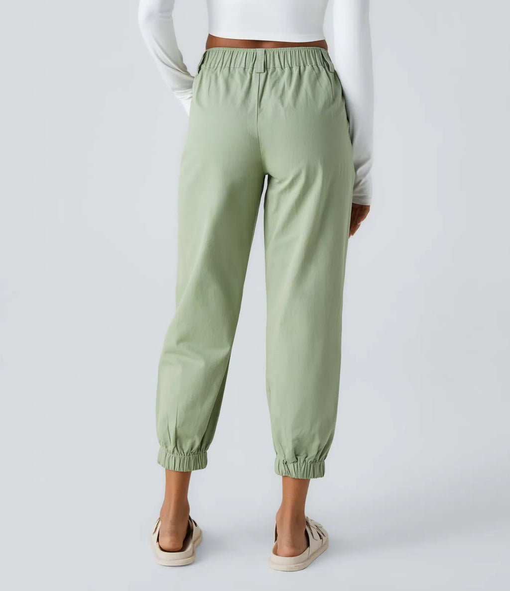 Marianne | Katoenen Broek avec Knopen, Rits et Praktische Zakken