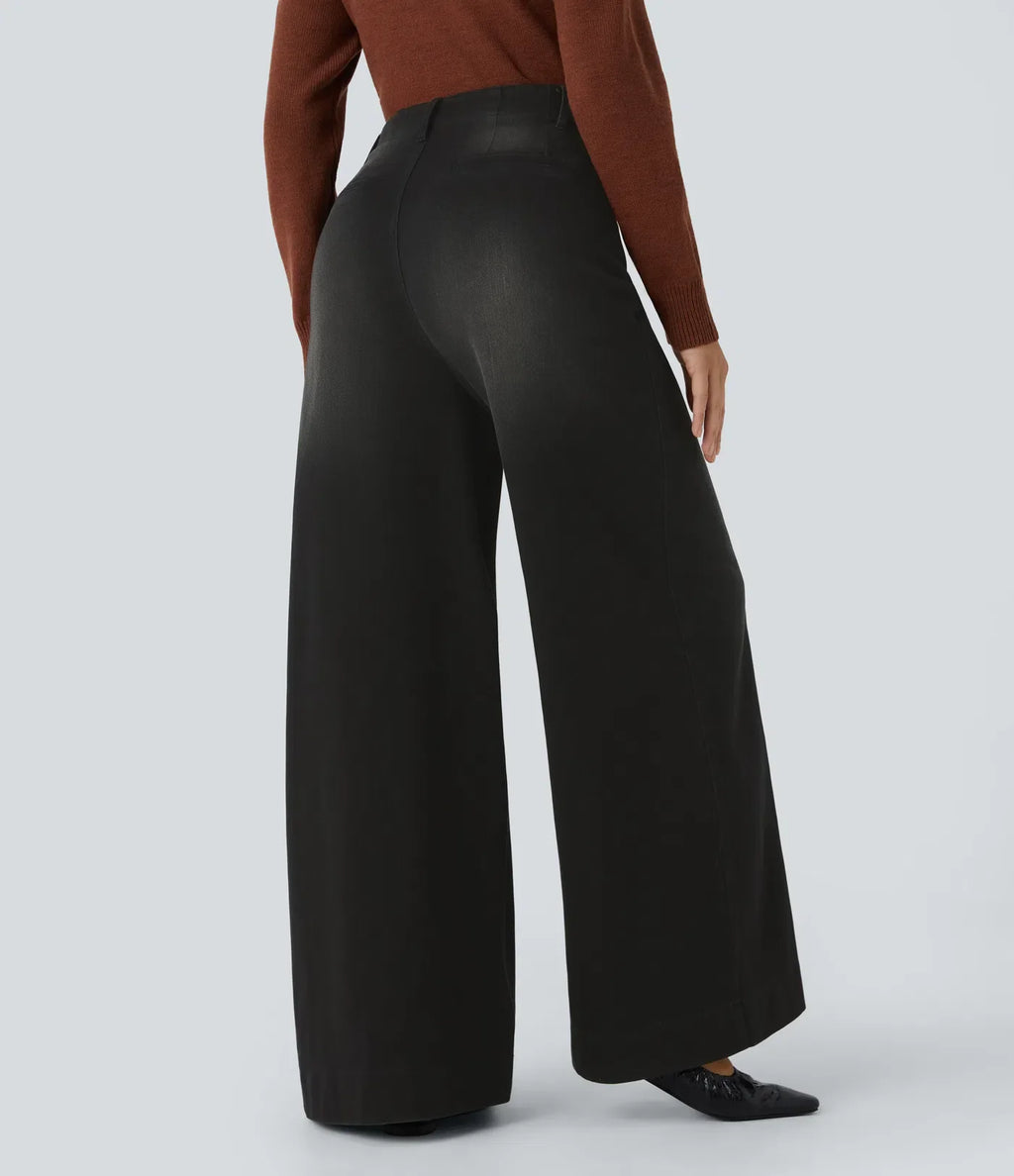 Nicole | Comfortabele &amp; Casual Broek Met Wijde Pijpen