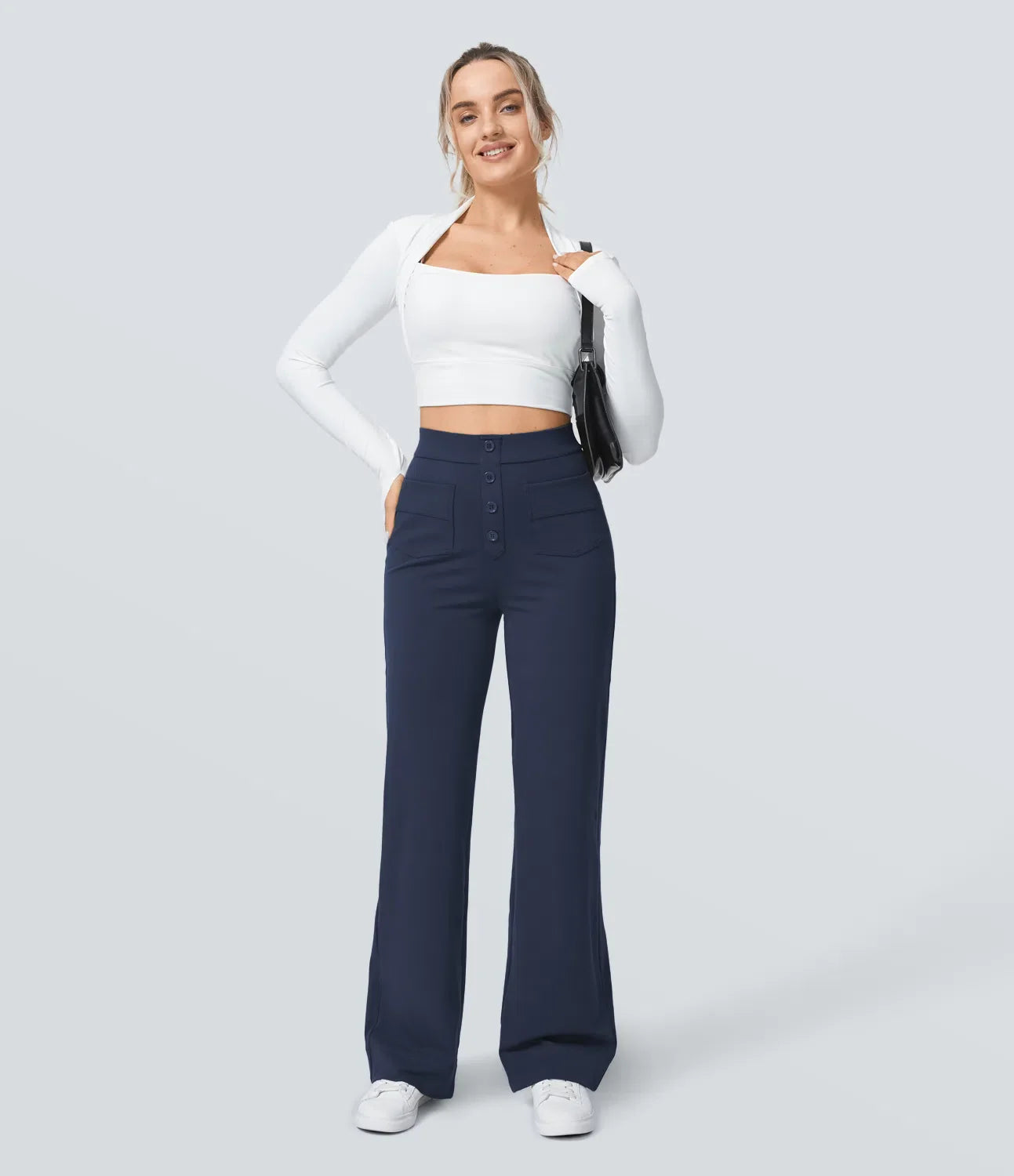 Naomi | Elastische &amp; Comfortabele Broek Met Hoge Taille | 1+1 Free
