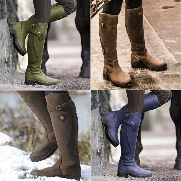 Lavinia | Bottes d'équitation en cuir imperméable