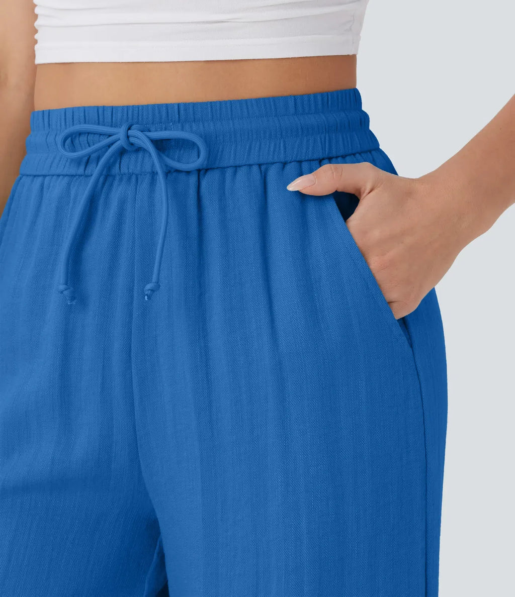 Lisa | Comfortabele &amp; Luchtige Linnen Broek met Elegante Pijpen | 1+1 Free