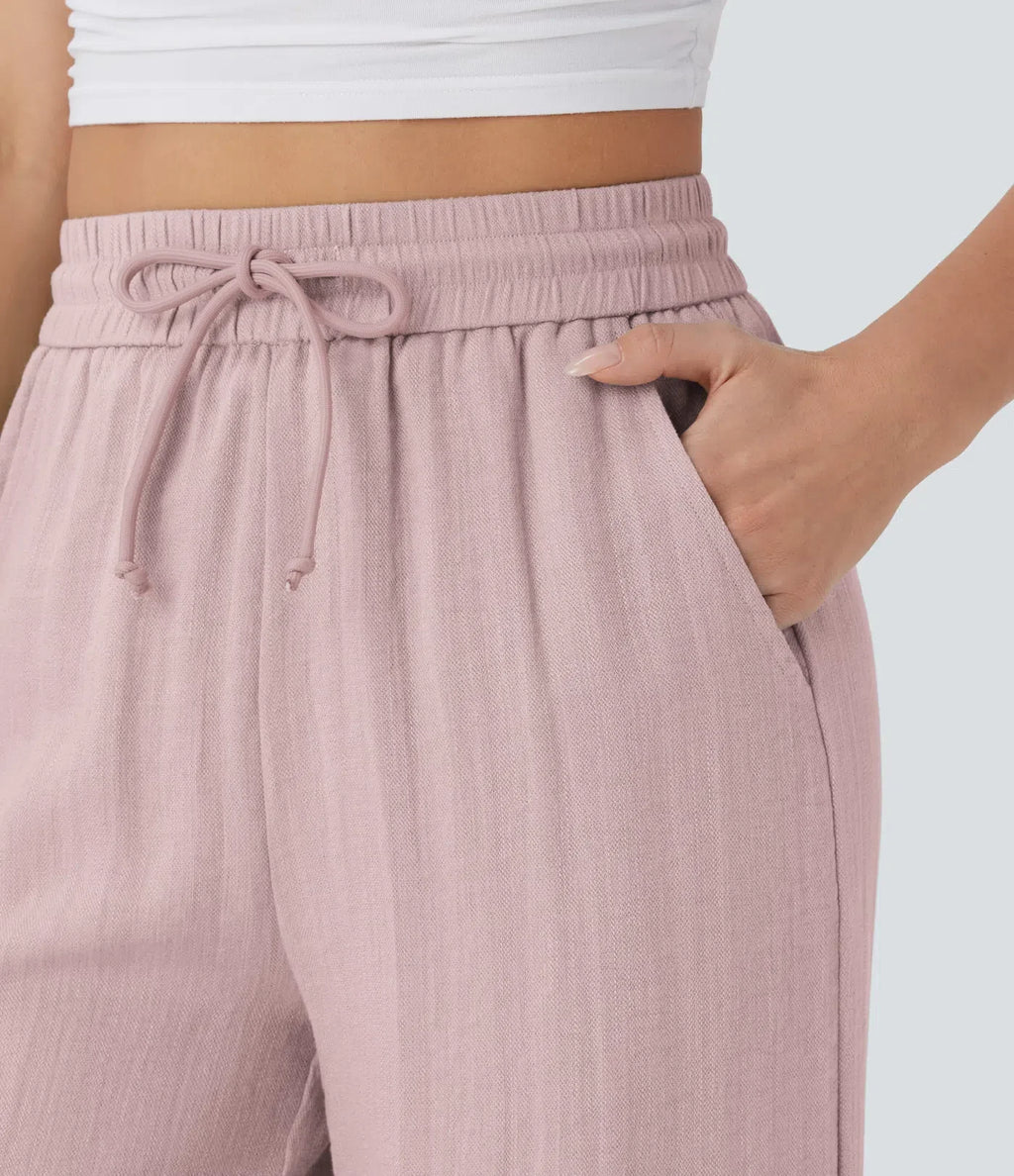 Lisa | Comfortabele &amp; Luchtige Linnen Broek met Elegante Pijpen | 1+1 Free