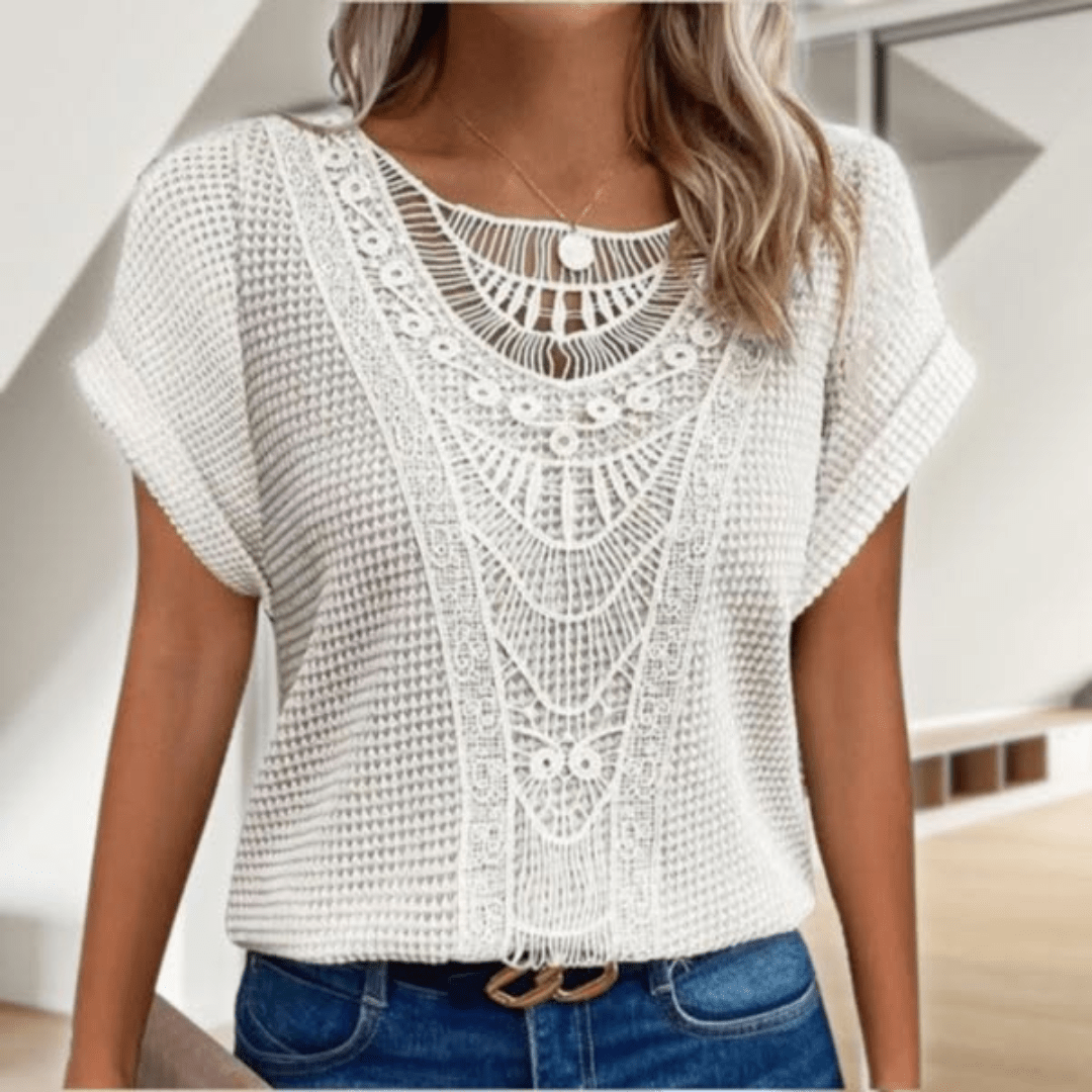 Karin™ | Elegant blouse in Ibiza style